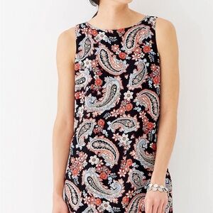 Paisley Floral Sleeveless Dress